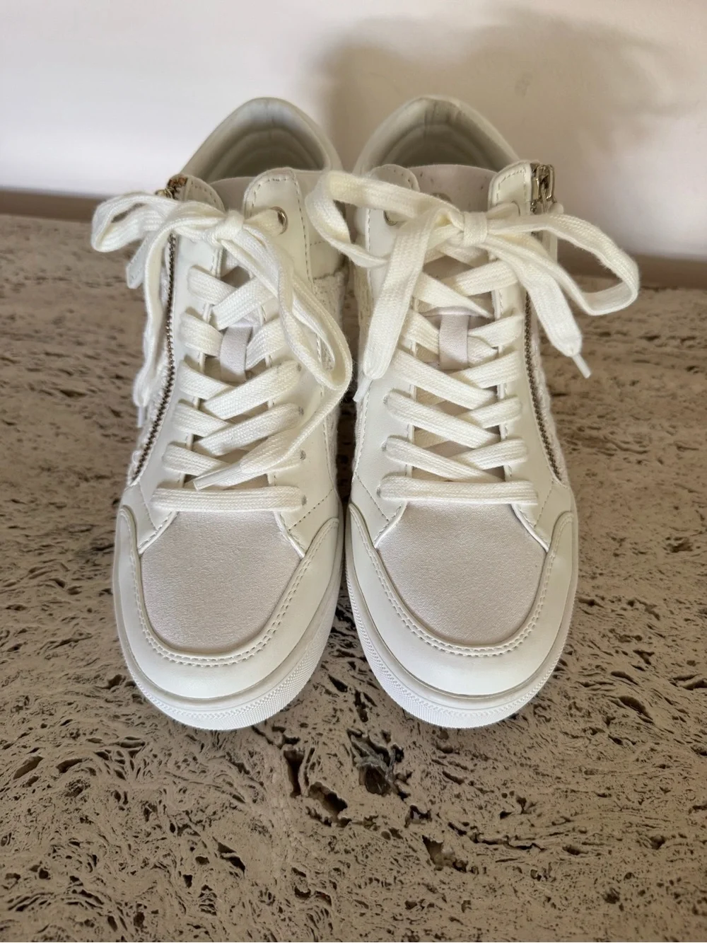 NWOB Nine West Tons Women's High Top Wedge Sneakers. Size 6.5M. MSRP $89.99